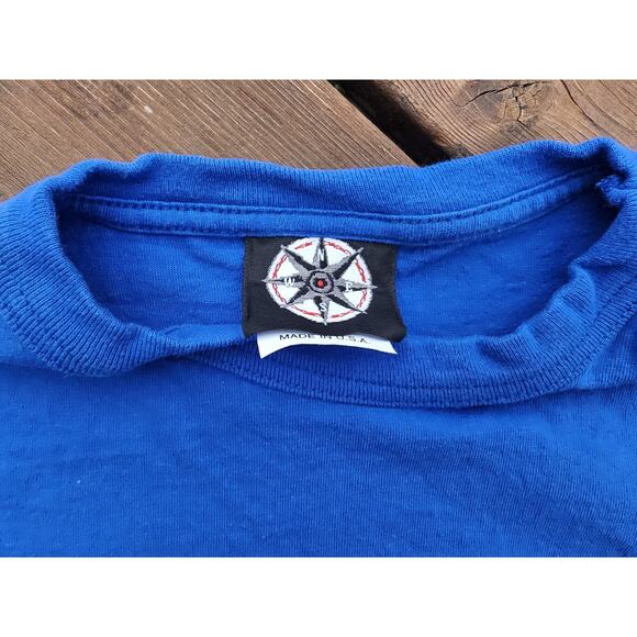 Vintage Marlboro Shirt Men XL Blue Adventure Team 90s Y2K Skiing Ski Pockt - Picture 5 of 8